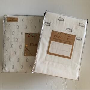 NIP Jingles & Joy Penguin Sheets Queen